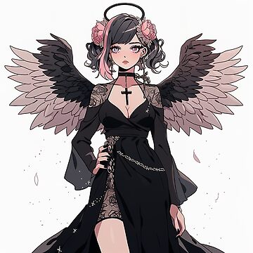 Sad Fallen Angel Anime Girl