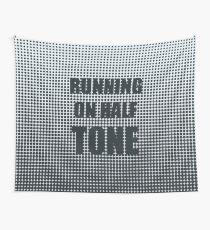 Running on Half Tone Wall Tapestry