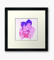 Klance Hug: Variation-Color Framed Print