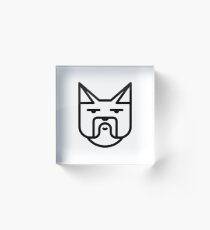 The Grumpy Frenchman Acrylic Block