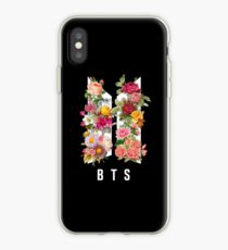BTS NEW LOGO SPRING FLOWERS v4 Black - Multiproduct iPhone Case