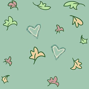 Artwork thumbnail, HEARTSTOPPER: Leaves and Hearts by GammarayPrints