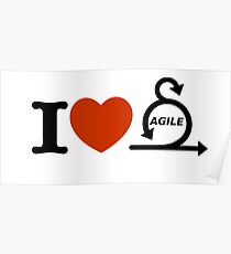 I love agile Poster