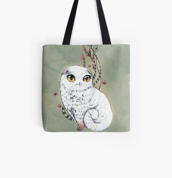 Scottish Fold All Over Print Tote Bag