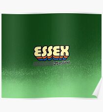 Essex, Maryland | Retro Stripes Poster