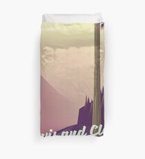 Lewis and Clark National and state park poster Duvet Cover