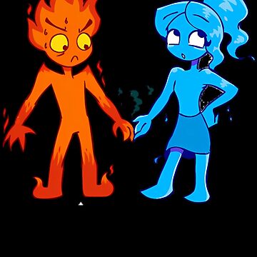 Elemental Fire boy and Water girl Poster for Sale by S-Jeffrey