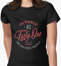 Camiseta entallada para mujer 41 ° cumpleaños
