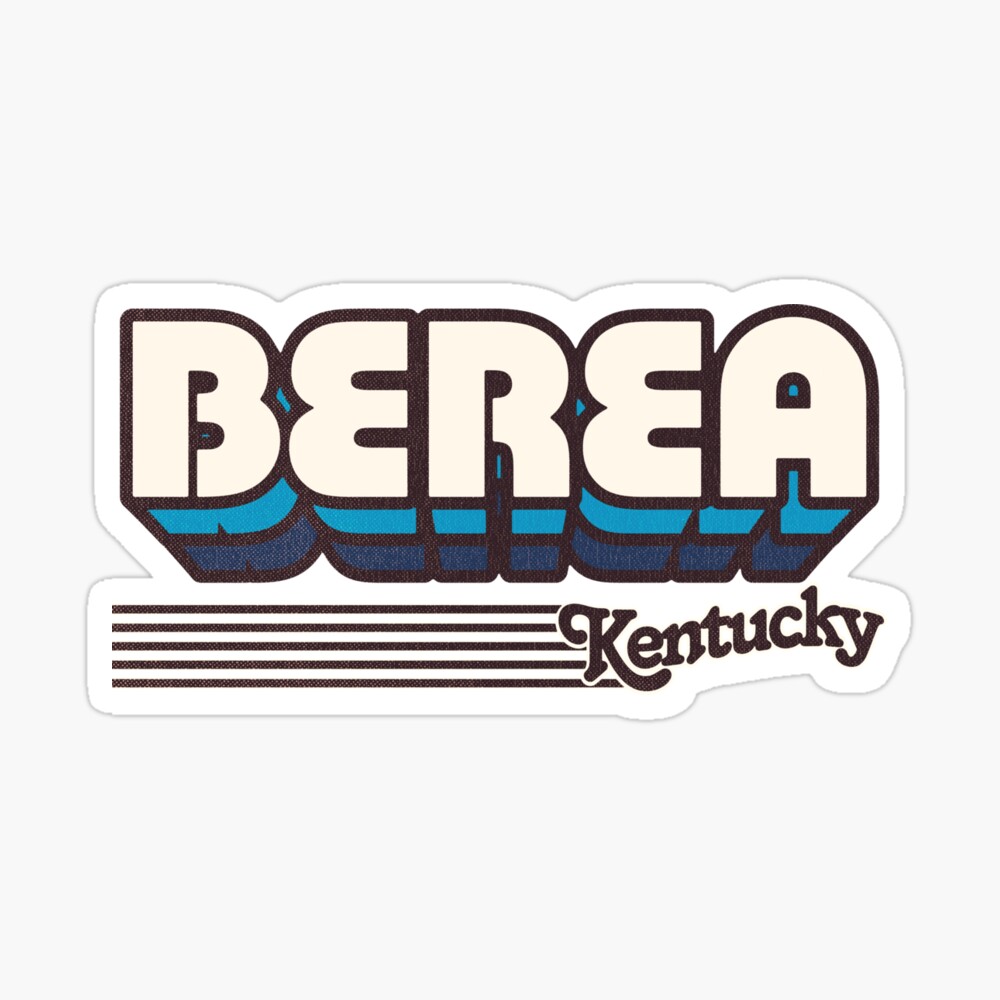 Berea, Kentucky | Retro Stripes Sticker