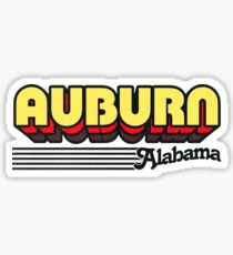 Auburn, Alabama | Retro Streifen Sticker
