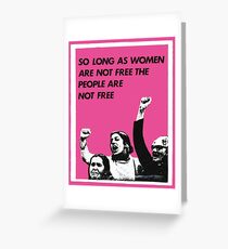 Feminist Freedom Greeting Card