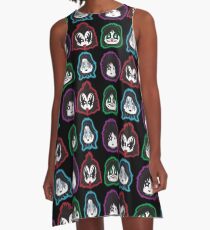 Kiss faces (band) A-Line Dress