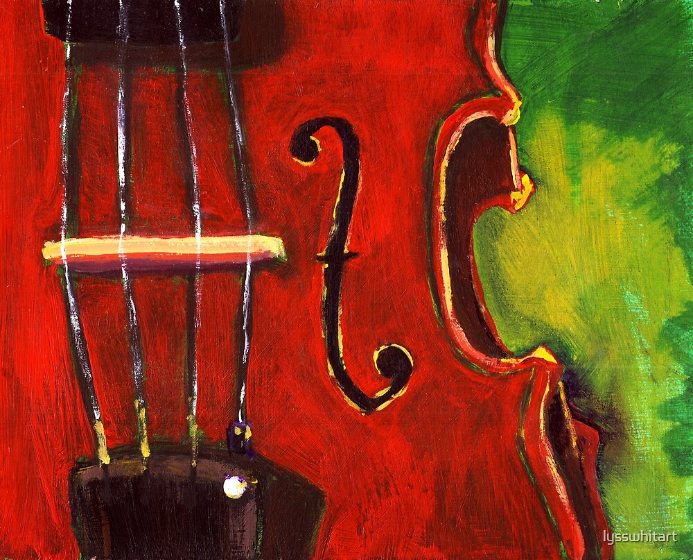 "Viola Painting" by lysswhitart Redbubble