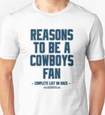 Keine Gründe, ein Dallas-Cowboy-Fan zu sein, Cowboys saugen, lustiges Gag-Geschenk Unisex T-Shirt