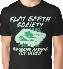 Flat Earther - Flat Earth - Secret Society - Flat Earth Society - Flat Earth Vinyl - Flat Earth Sticker - Planet Earth - Earth Shirt Graphic T-Shirt