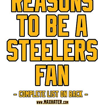 No Reasons To Be a Pittsburgh Steelers Fan, Steelers Suck, Funny Gag Gift  Coffee Mug for Sale by maxhater