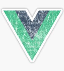 Vintage Vue VueJS Vue.js JavaScript Framework Sticker