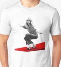 farrah fawcett skateboard t shirt