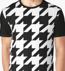 Classic Houndstooth - Large Print Graphic T-Shirt