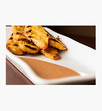 Chicken Satay Spicy Peanut Sauce Photographic Print