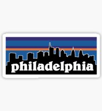 Philadelphia Sunset Skyline Design Sticker