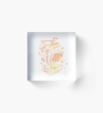 Sliced Banana Milk Acrylic Block
