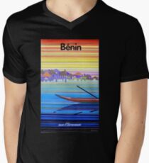 Air Afrique - Benin T-Shirt mit V-Ausschnitt für Männer