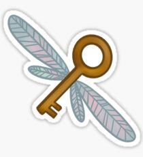 Winged Key Sticker
