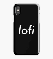 lofi black text iPhone Case/Skin