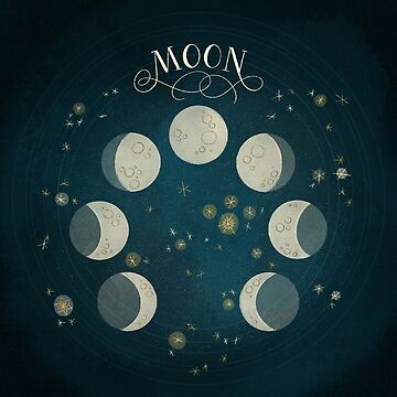 Artwork thumbnail, The Moon and its phases by uellaaa