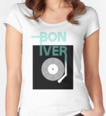 bon iver - holocene Women's Fitted Scoop T-Shirt