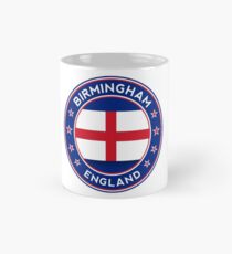 Birmingham, England, Kreis mit Flagge Tasse (Standard)