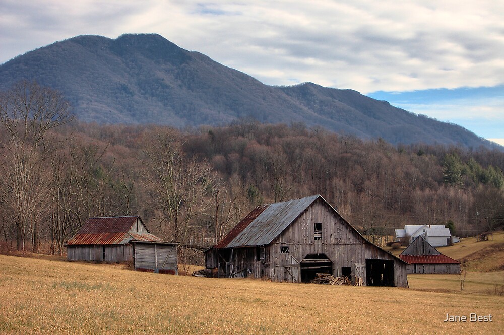 "Blue Ridge Mountain Farm" by Jane Best Redbubble