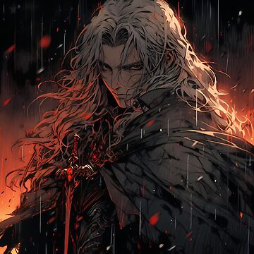 Hunters of the Dark: Explore the Supernatural World with Vampire Hunter D.  Illustrations: Bloodlust Sticker by InsaneLEDP