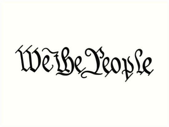 Download "We the People Preamble to the Constitution" Art Print by Ohmyposhdesigns | Redbubble