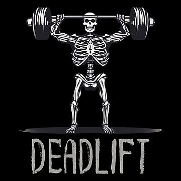 Skeleton Weightlifting Workout Gifts Sticker for Sale by KingMasterStore