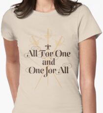The Three Musketeers Motto Women's Fitted T-Shirt