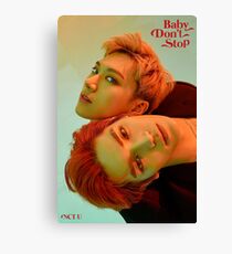 BABY DON'T STOP TEN & TAEYONG Canvas Print