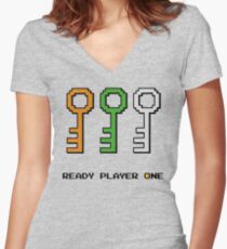 Ready to Play! Women's Fitted V-Neck T-Shirt