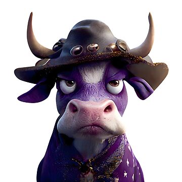 Pegatina for Sale con la obra «Vaca púrpura» de leonorshop123