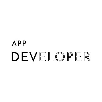 Artwork thumbnail, App Developer (Inverted) by developer-gifts