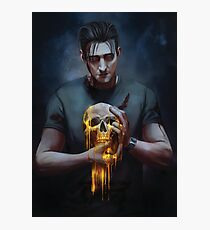Golden Skull Photographic Print