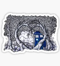 The heart of the Tardis Sticker