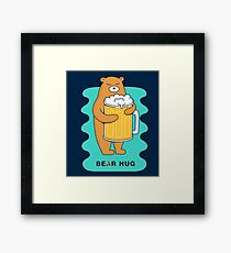 Beer Hug Framed Print