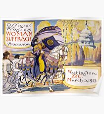 Programm für den Frauenmarsch in Washington 1913 Poster