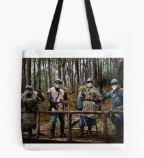 257th Infantry Regiment officers in the forest of Sainte-Marie, Bezange, 1916 Tote Bag