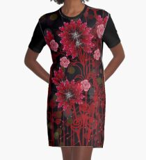 Red Ginger Design Graphic T-Shirt Dress