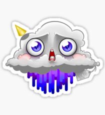 Peeing Cloud Sticker