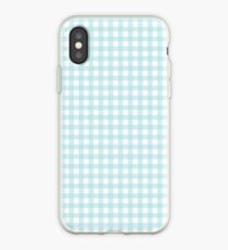 Blue Gingham iPhone Case