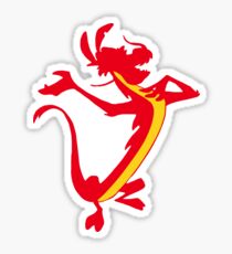 Red Lizard Sticker